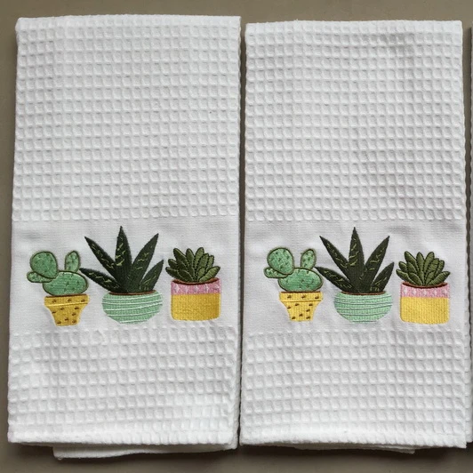 
embroidery kitchen towel 