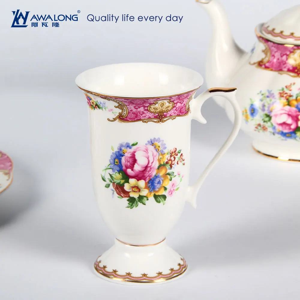 custom made ceramic tea cup / unique fine bone tea mugs / conventional royal tea cup