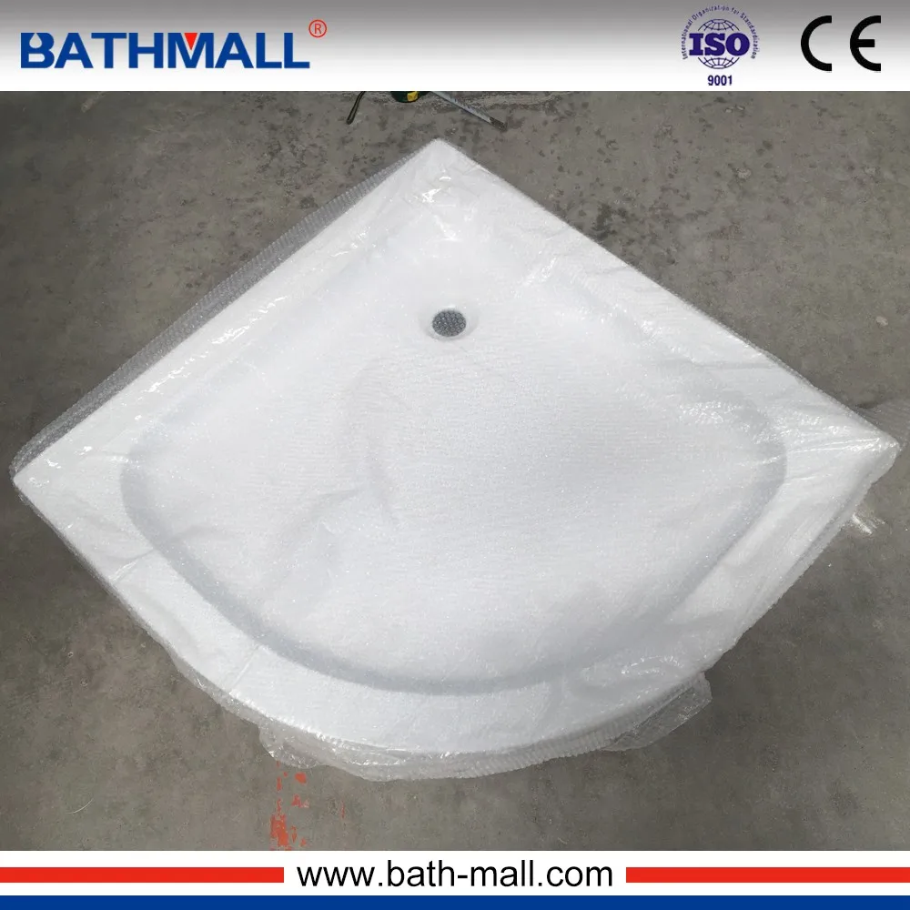 Hot sale acrylic shower tray 70x70 with corner installation