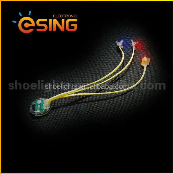 OEM led micro led flashing lights for kids shoes bag hat clothes