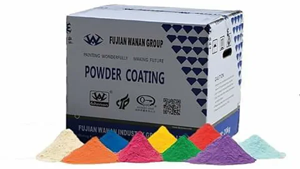 Electrostatic thermoset epoxy polyester 600C  high temperature appliance anti fire powder paint