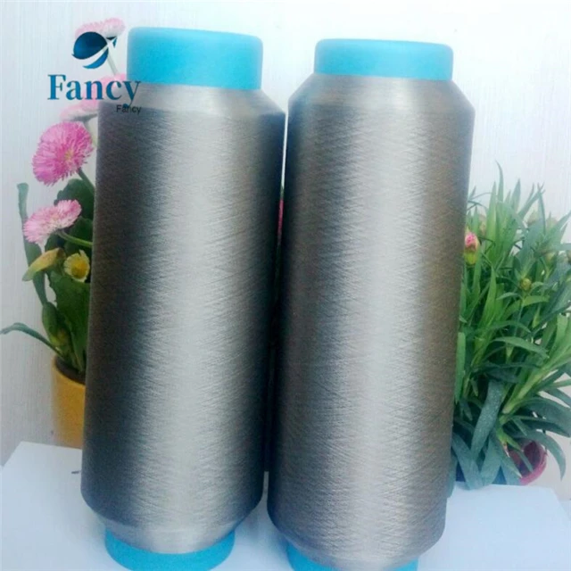 100% серебряные токопроводящих волокон пряжи 40d высокое качество серебряные нити конкурентоспособная цена серебряной нити 40D