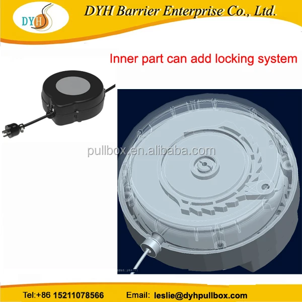 Extension Cord Plastic Retractable Cable Reel for Medical Equipment