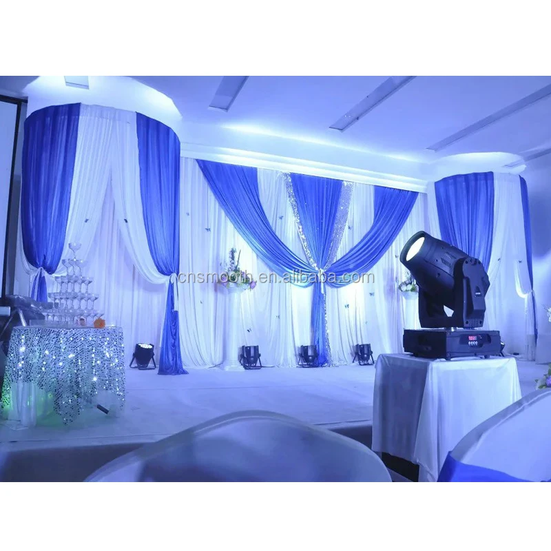 Portable Stage Wedding Light Large Gold Sequin Fabric Curtain Backdrop