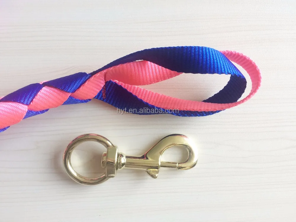 Braided Webbing Two Tone Color Horse Lead