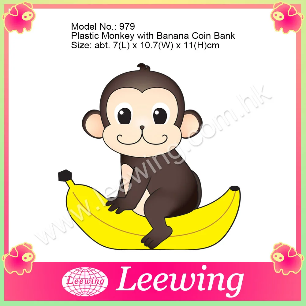 милые обезьяны с бананом банковской пластиковой