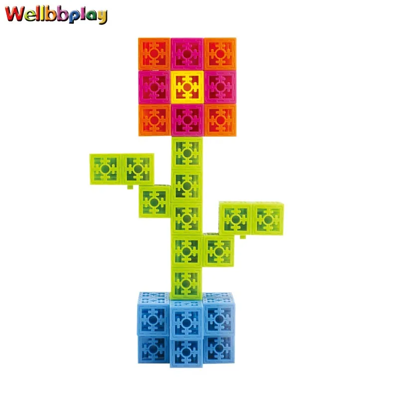 DIY Toy Style and Plastic Material Plastic building blocks