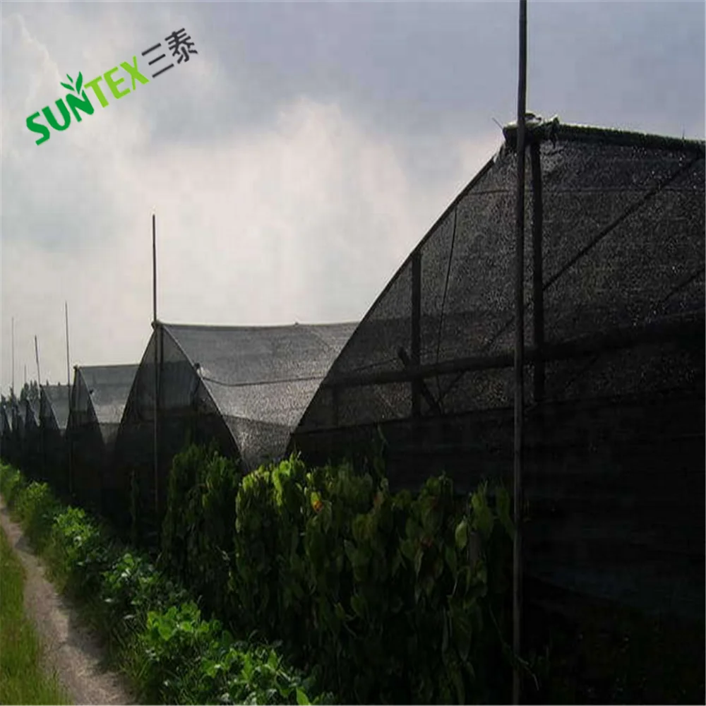 100g Black sun Shade Cloth UV Resistant Fabric for Greenhouse, 75% plastic knitted agricultural shade net