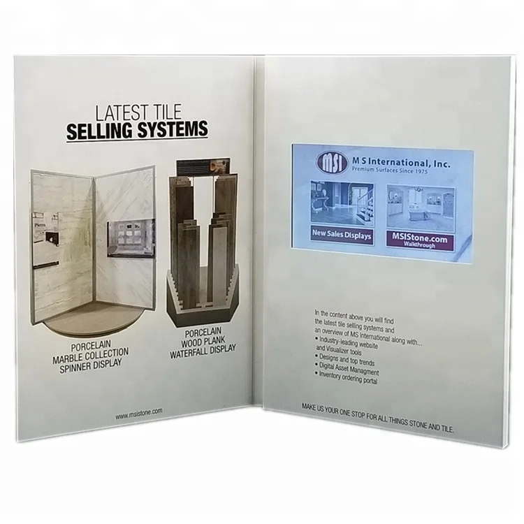 Digital Video Greeting Gift Box with Custom Sound and Music, featuring LCD screen from 5 inches to 10.1 inches