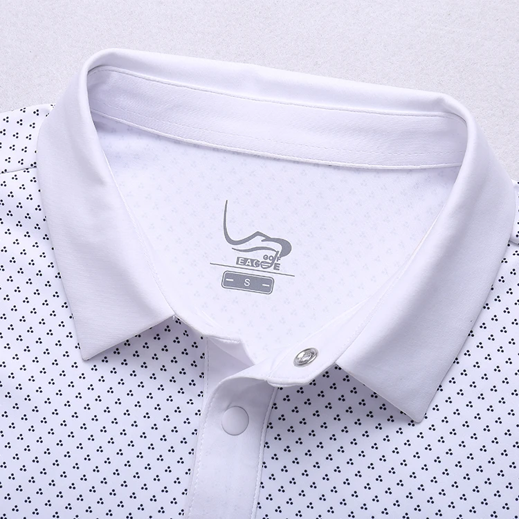 2020 full polyester polo shirt short sleeve men T shirt stretch slim Spandex Polyester t shirts