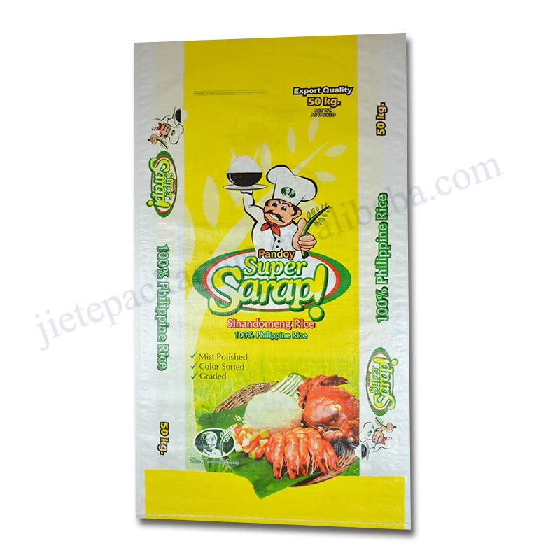 
Bopp laminated pp woven rice packing bag sack 50kg agriculture use for export 
