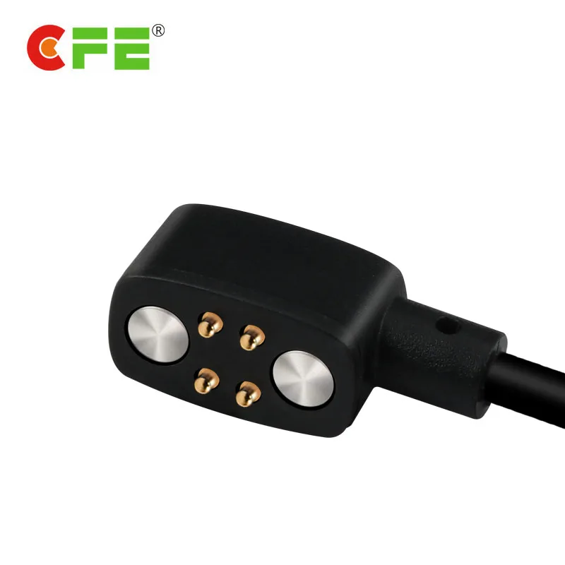 Custom Spring Pogo Pin Magnetic Charger 4pin Magnet Pogo Pin Connector