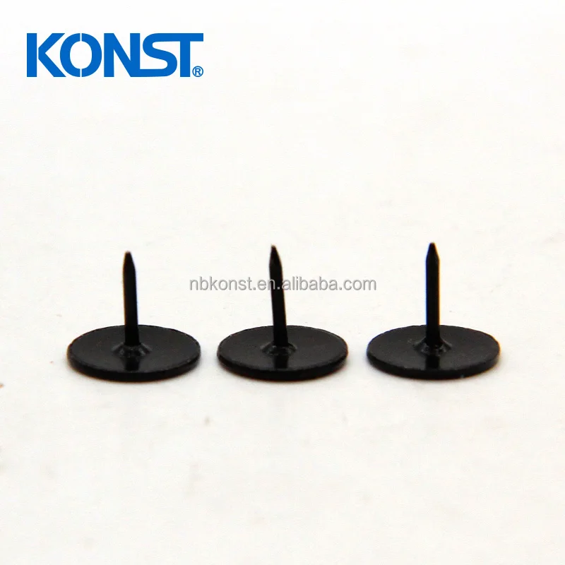 Customized plastic black shaped pin shaped thumb tack