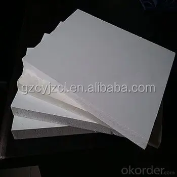 pvc foamex board forex sheet 1.22x2.44 10mm 20mm