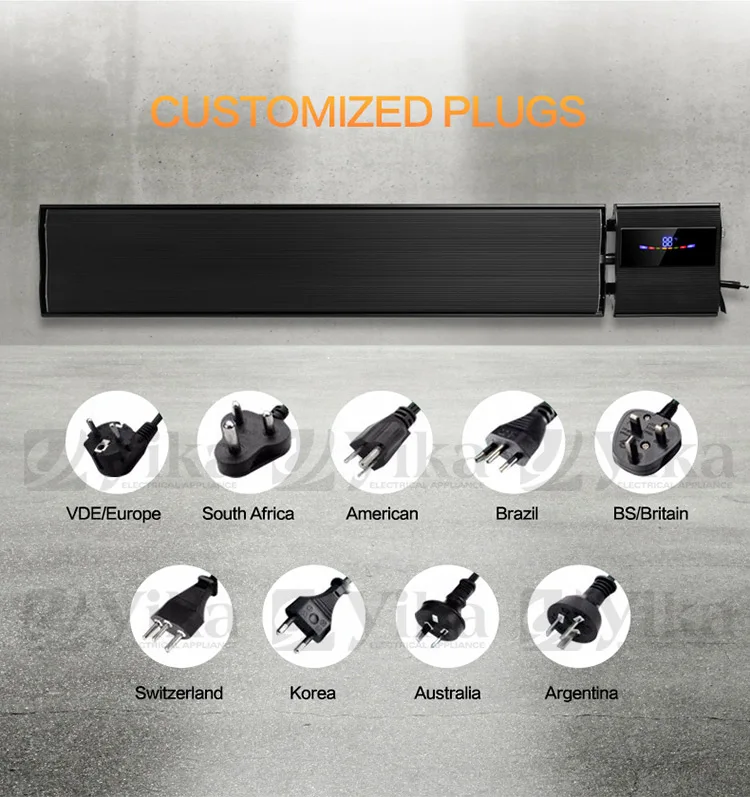 Infrared Panel Heaters Overheat Protection Bathroom Ceiling 1500W/2000W/1800W Stainless Steel Heating Ventilation Lighting