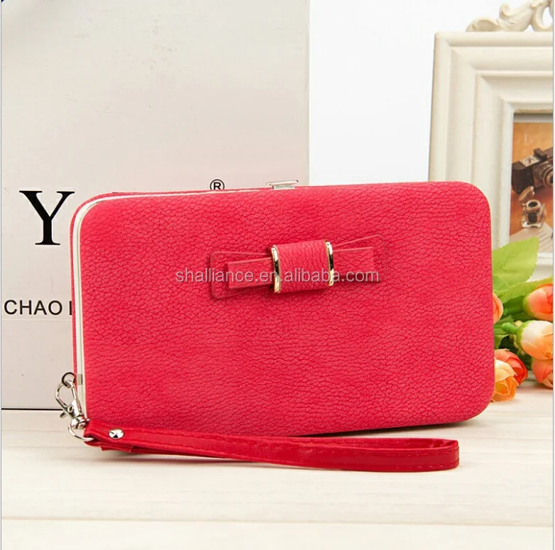 Women clutch purse new fashion wallet purse wholesale Chinese purse ladies wallet ladies pars hand set bag genuine wal