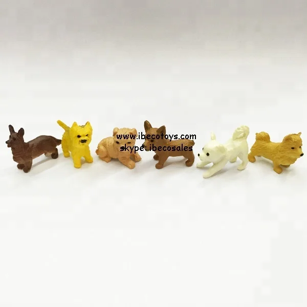 Mini Plastic Puppies Toys for surprise candy chocolate eggs