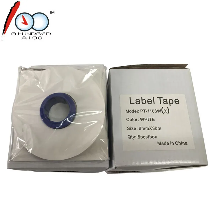Compatible CH1112W 12mm * 30m White label tape for cable id printer MK2500