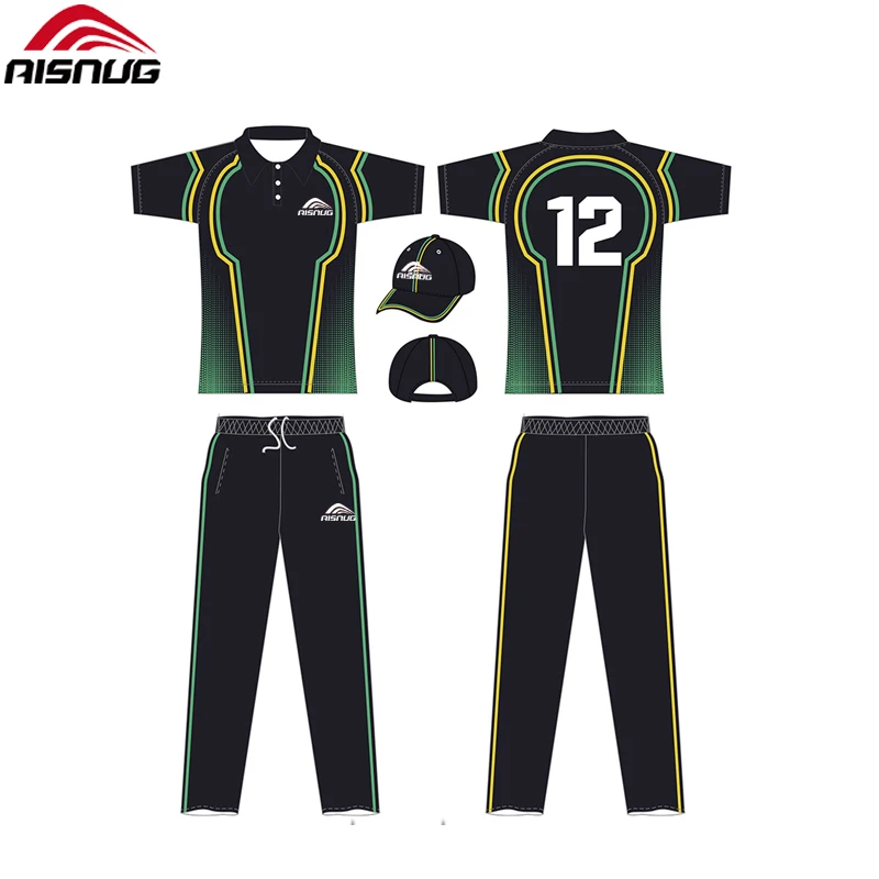 Custom sublimation cricket team full cricket kit design uniforms