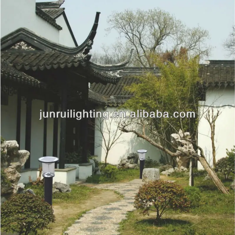 Stainless Steel LED Solar Powered Lantern for garden decorations (JR-CP96)