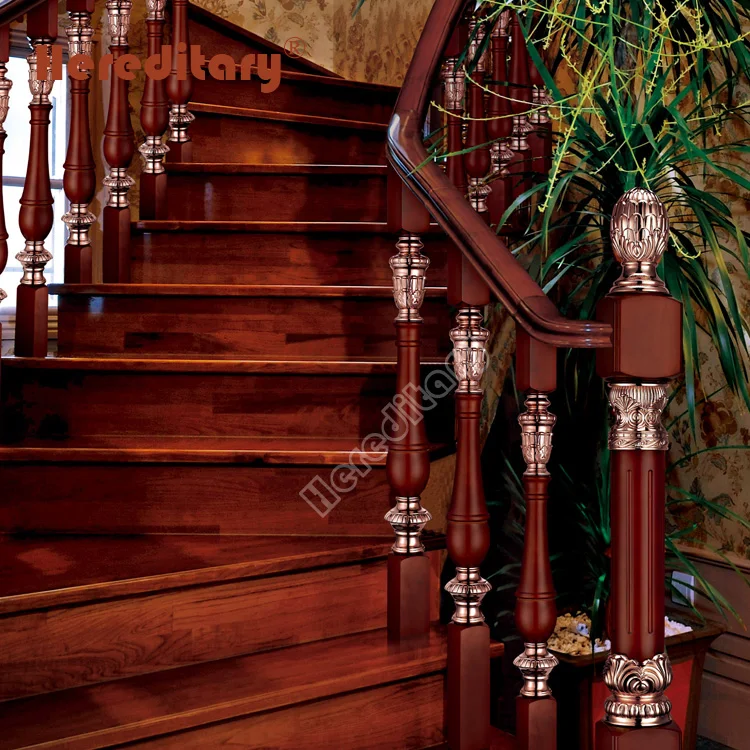 Prefabricated stairs balusters mould wooden staircase railing pillar designs in india