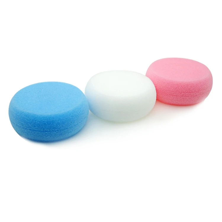 Round PU body cleaning bath shower exfoliating sponge