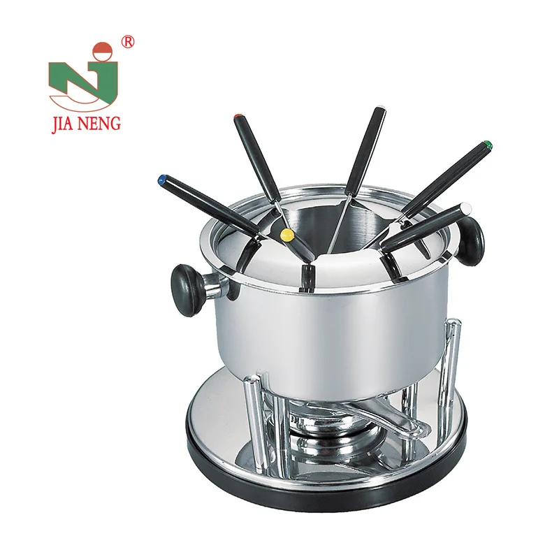 Professional cheese maker,10 pcs chocolate fondue set, stainless steel fondue