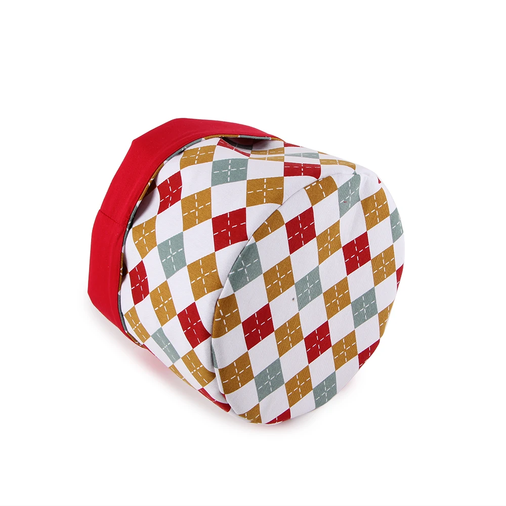 Doctorhome Hot selling food storage basket round soft cotton folding bread basket