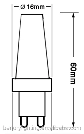 High Lumen Dimmable 3W Dimmable  Led G9 COB 2500K