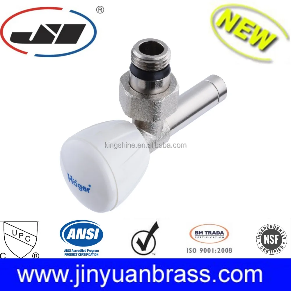 Lead Free Brass Push fit thermostatic radiator valve for pex pipe