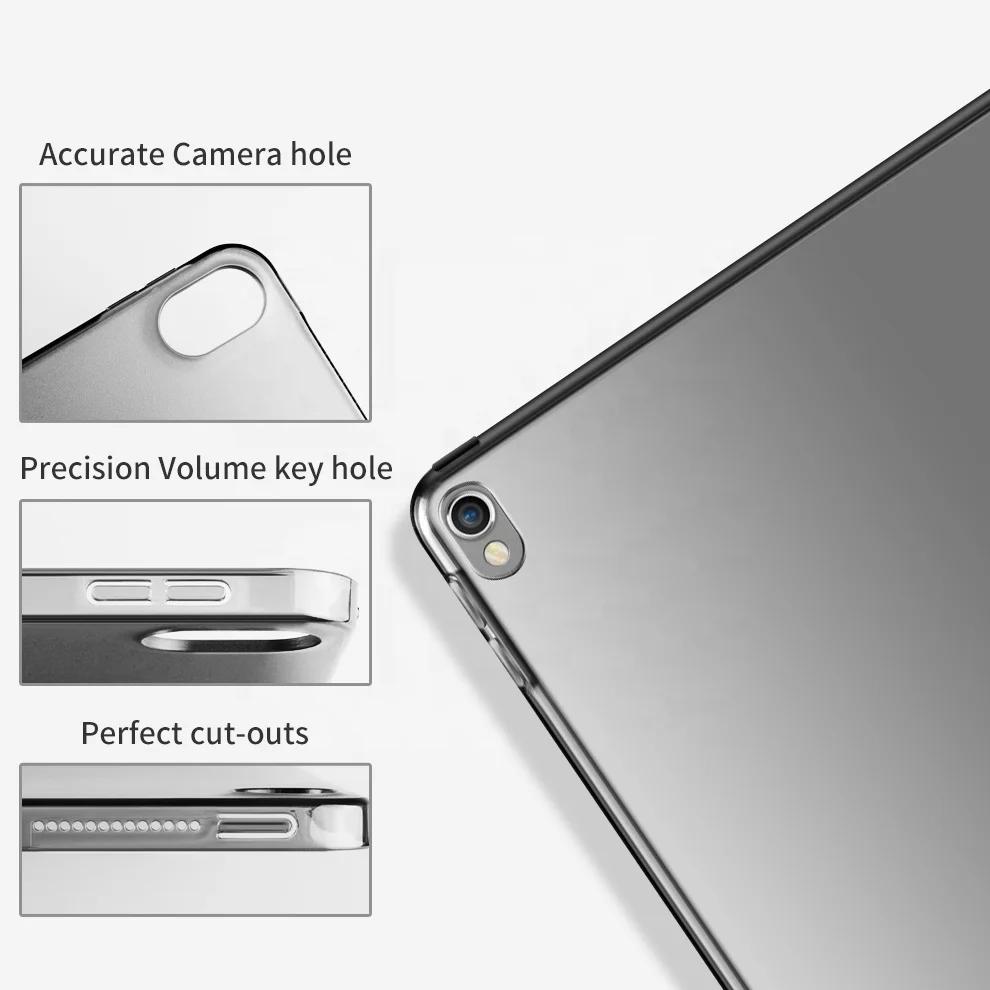 Smart Cover for iPad Pro 2018 11 Inch Lightweight/Ultrathin With Transparent Hard PC Back