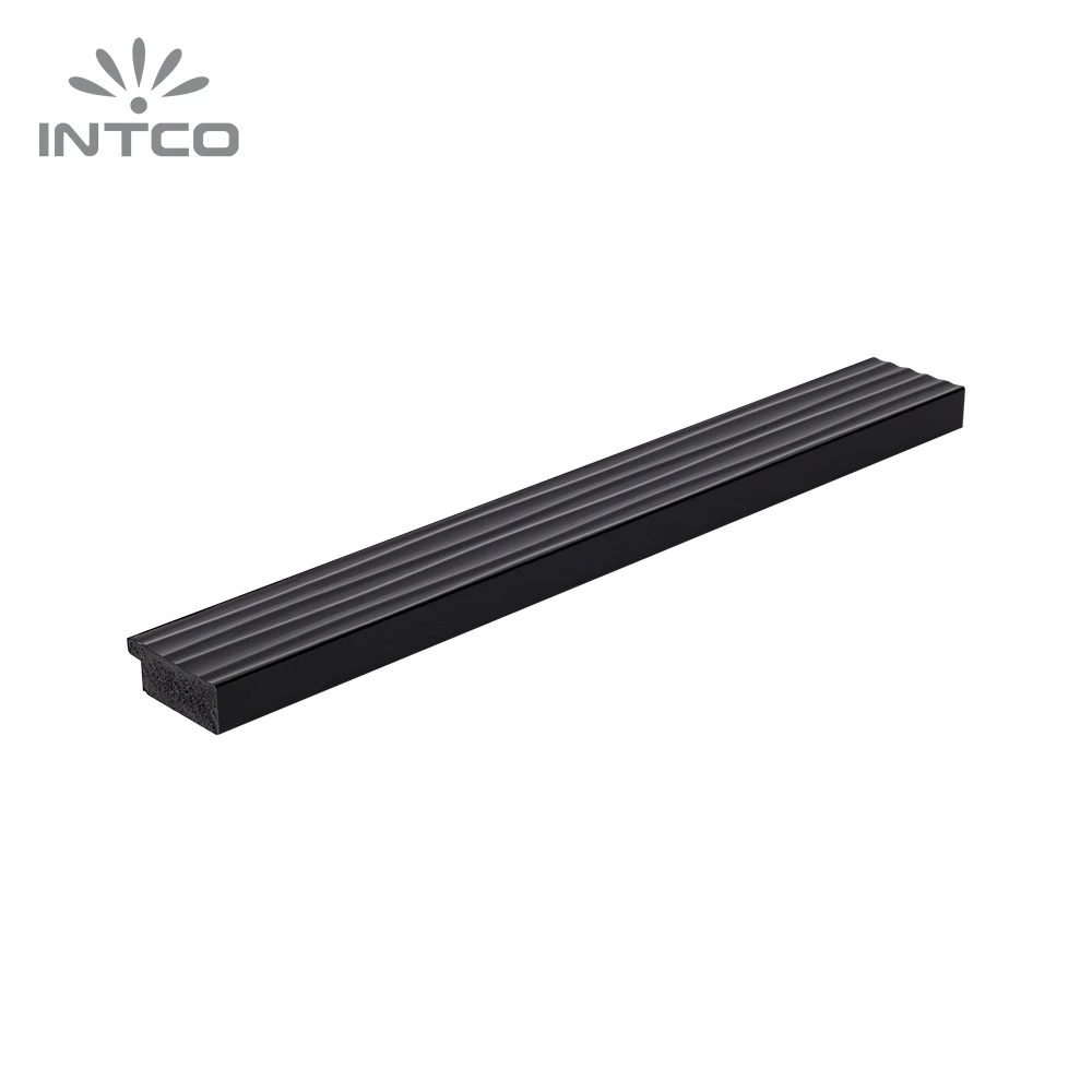 INTCO Hot Selling Fashion Decorative Black Polystyrene Material PS Mirror Frame Moulding