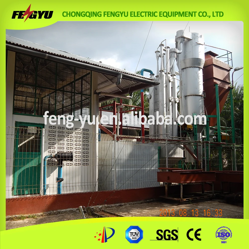 60KW palm kernel shell, coal gasification power plant in Indonesia