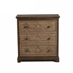 Mayco Wood Cabinet Living Room Furniture 3 Drawer Wooden Storage Accent Chest