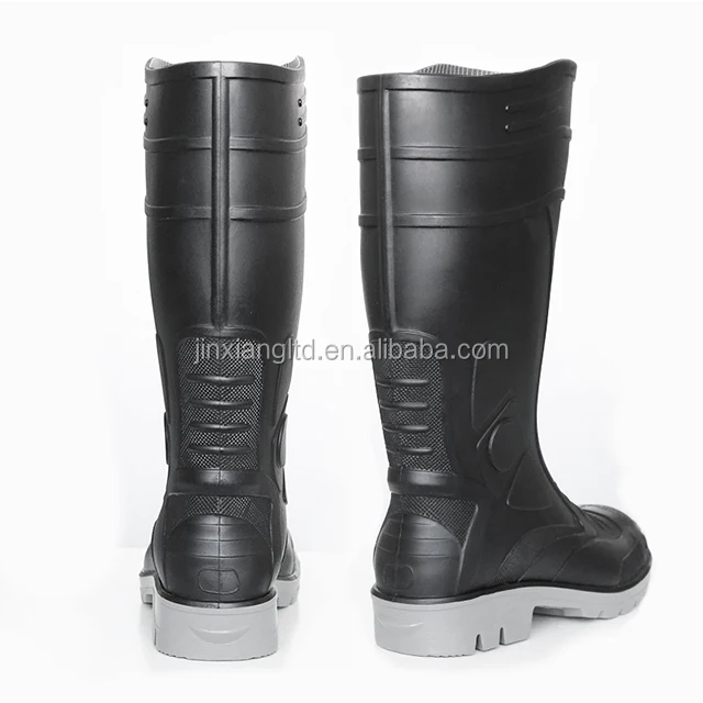 steel toe safety boots PVC Wellington rain boots JX-988