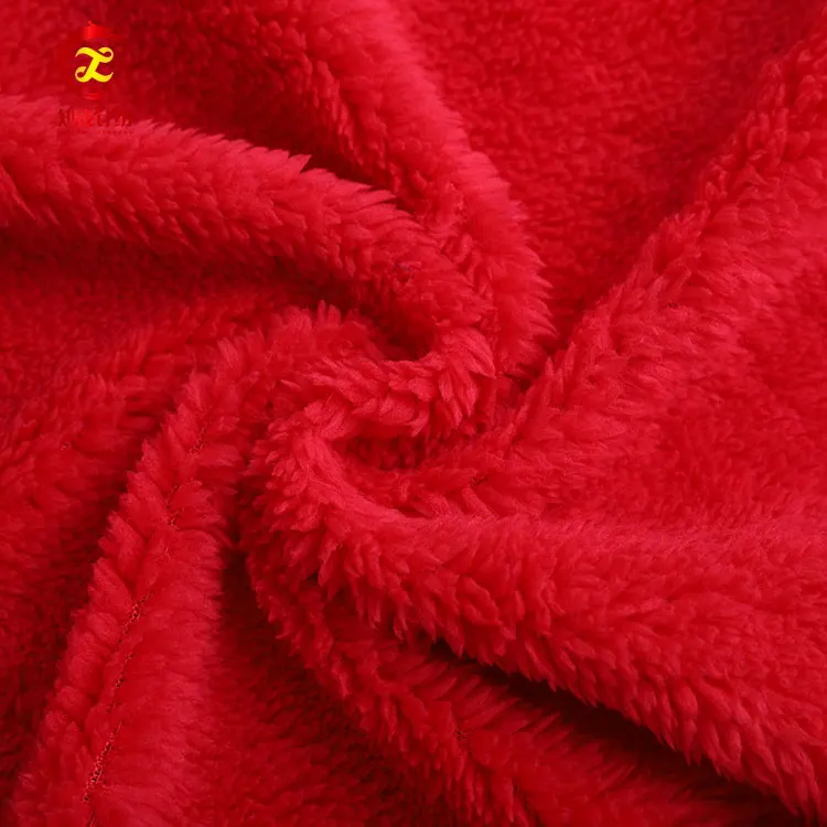 Wholesale china polyester fleece manufacture sherpa fabric for blanket