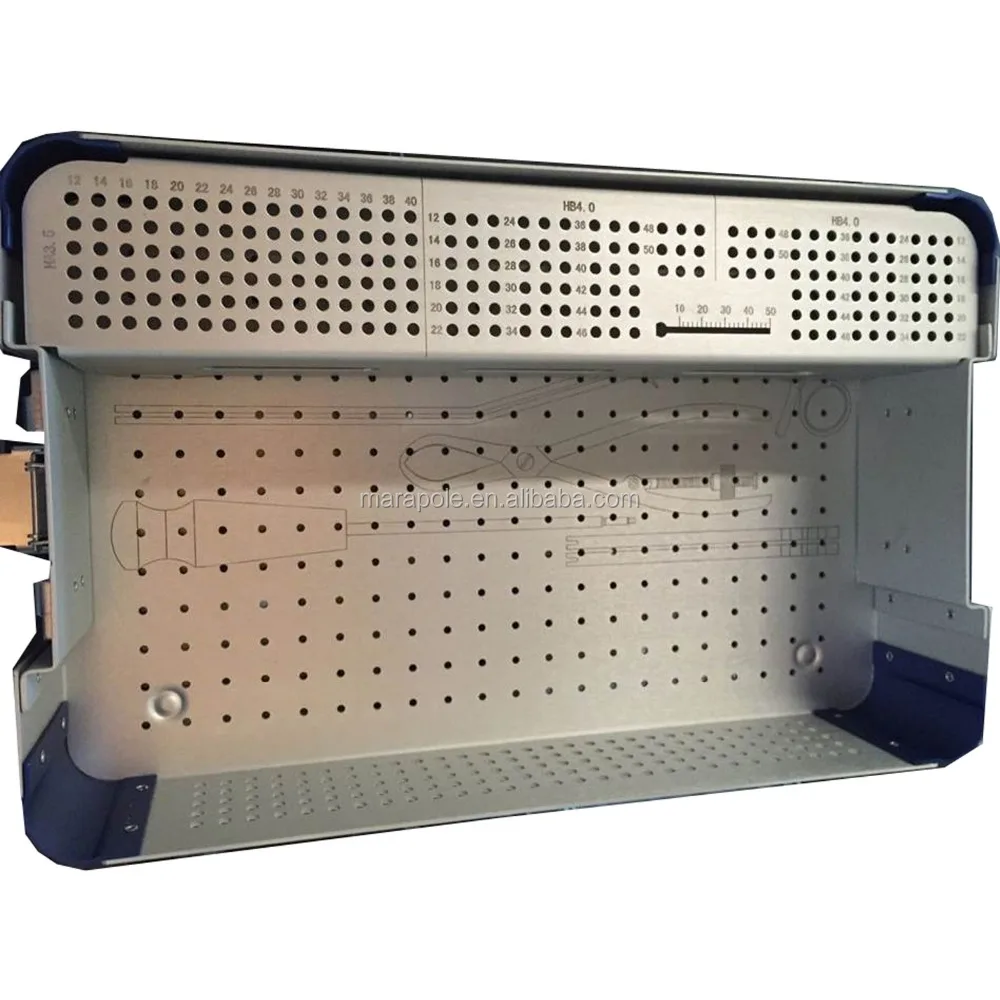 Spinal Pedicle Screw Box orthopedic surgical instruments sterilization box