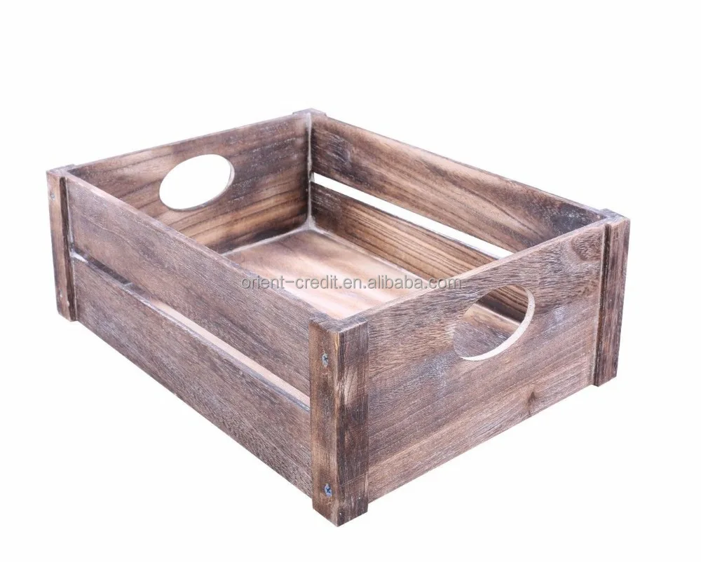 Hot Sale Wholesale Factory Price Natural Wood Box Fruit Crate Wooden Vegetable Crates / Storage Crates/wooden Box