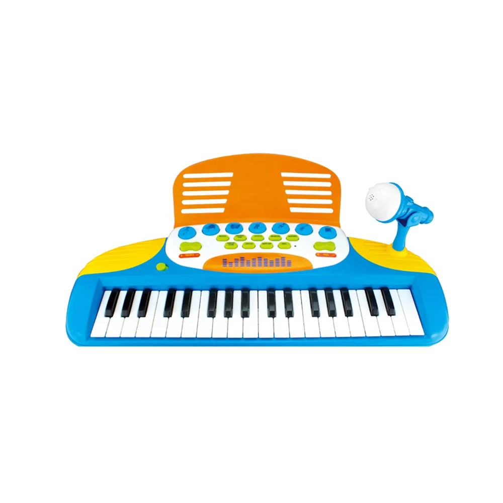 Hot sale educational musical instrument electric toy piano with MP3 wire .