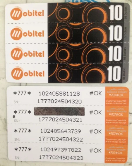 Top up Card Printing