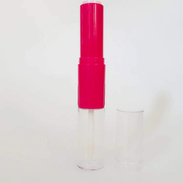 Dual Lipstick Lip Gloss Tube with Applicator Empty Plastic New Cosmetics Hot Stamping