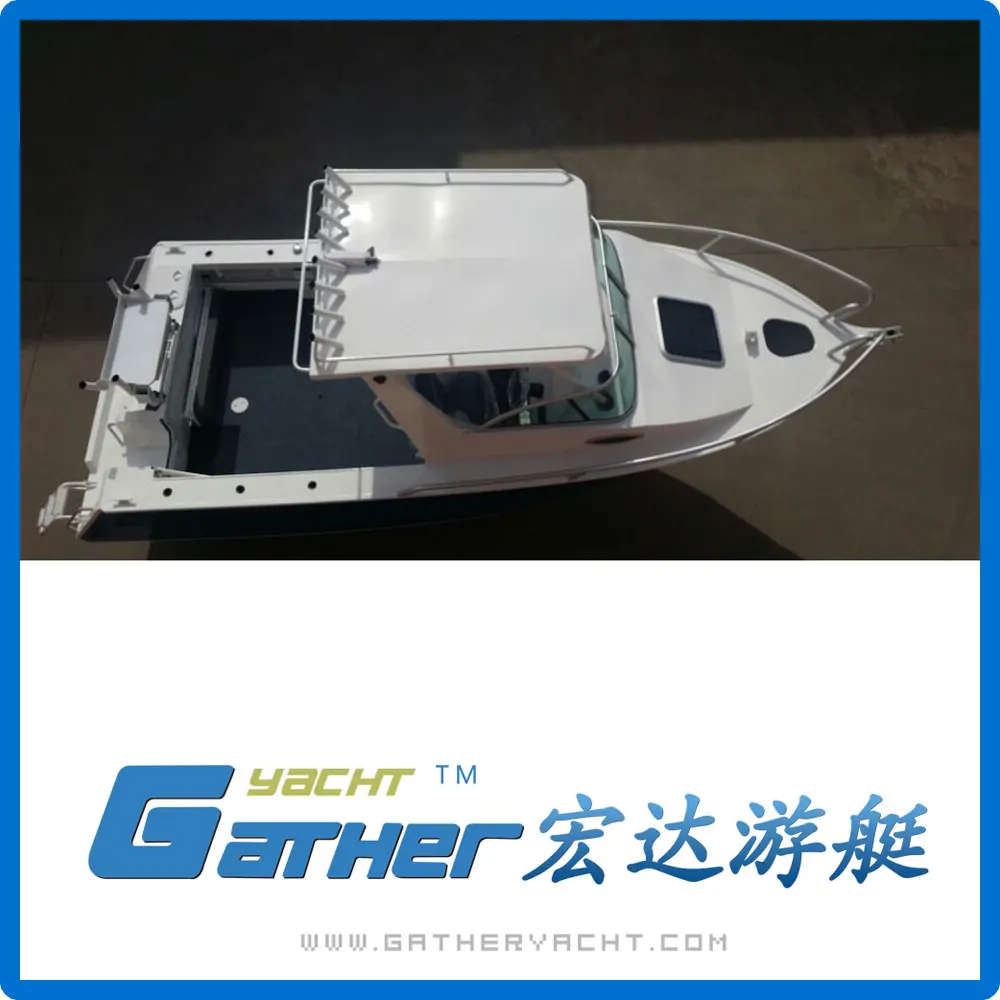 Gather Sport 6.25m 21ft Yacht Luxury Speed Boat Aluminium Cuddy Cabin Fishing Boat for Sale