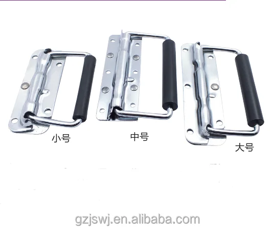 J206 S M L size metal spring self loading handle suitcase handle toolbox handle