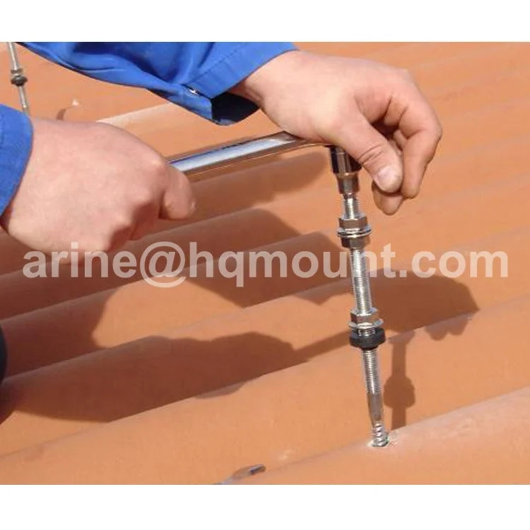 Metal Pitched Roof Mounting Stainless Steel Solar Roof Hanger Bolts