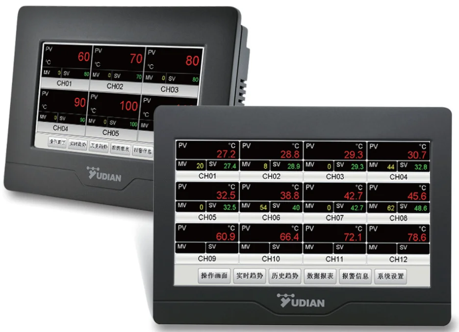 YUDIAN Multi channel paperless data logger recorder