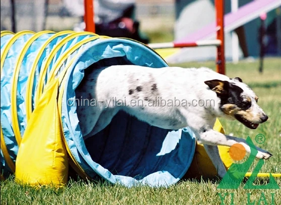 heavy duty vinyl pet dog agility tunnel, UV proof flexible or straight dog tunnel