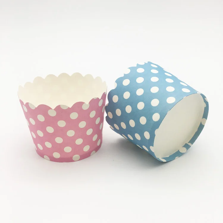 Medium Round High Temperature Resistant Oven-safe Waved Muffin Paper Baking Cup cake Cup Liner