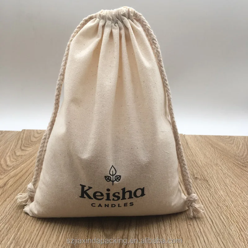 Natural Cotton Packaging Bag For Candle