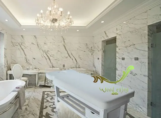 Elegant White spa bed 605W, Professional beauty & SPA massage bed