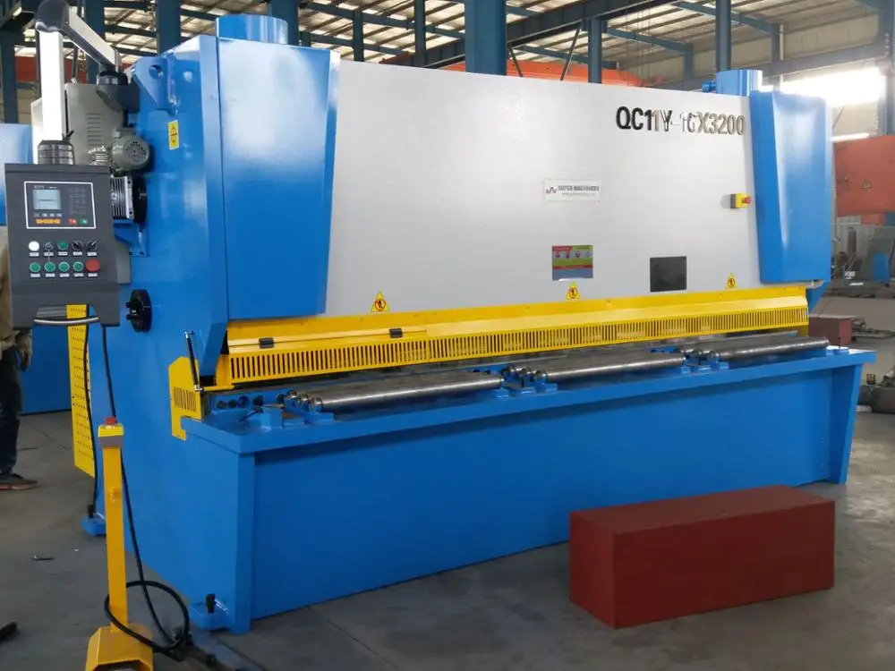 10*3200mm QC11Y Steel Sheet Plate Hydraulic Guillotine Shearing Machine